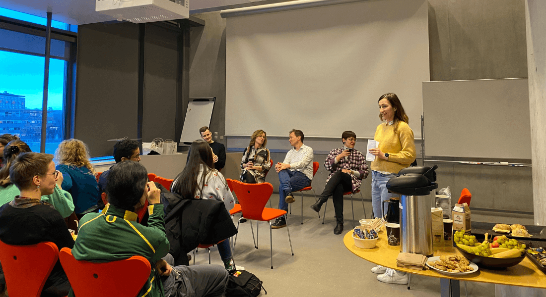 People at a workshop organized by BIO Postdoc Network